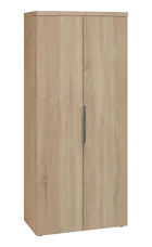 SISR 5 - 81 šatní skříň, 2-dveřová, výsuvné ramínko, 1820x800x400, dub bardolino